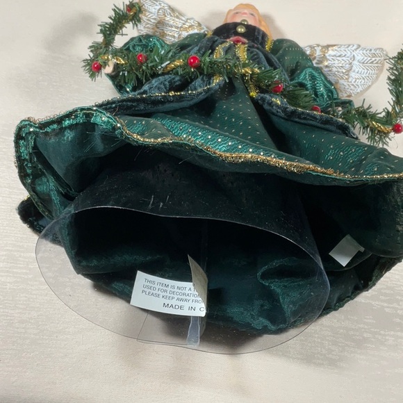 16” Porcelain Angel Tree Topper - Picture 3 of 13